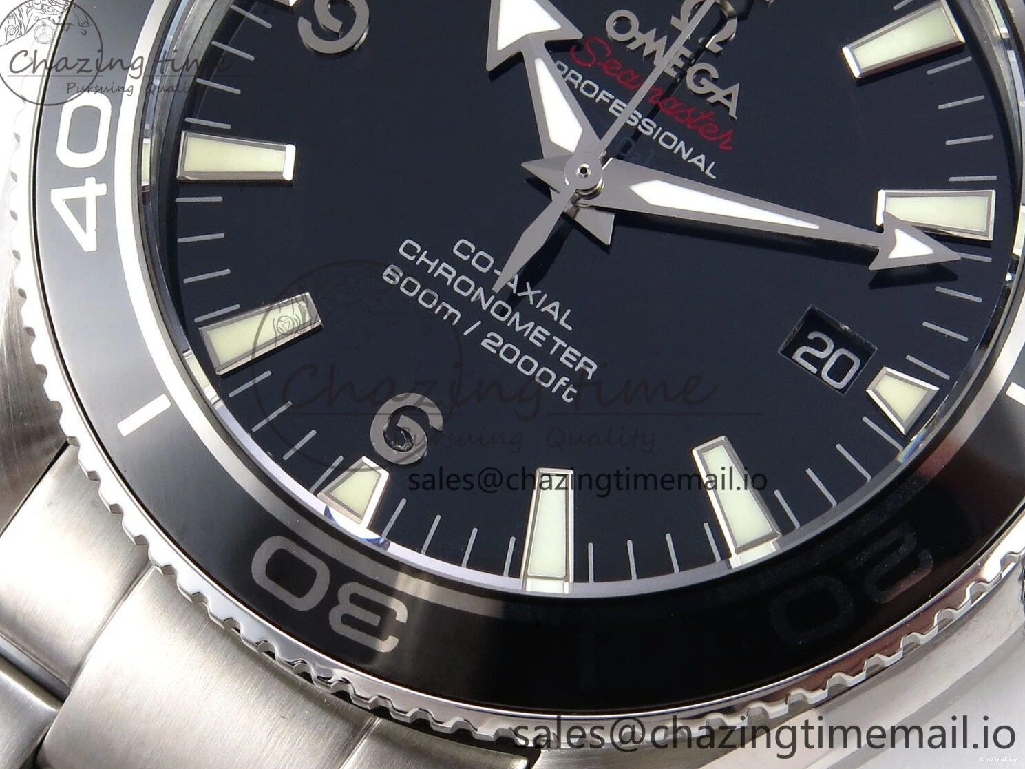 0405 Seamaster “LMPO” OMF 1:1 Best Edition Black Dial on SS Bracelet A Tailored 7703